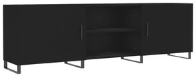 vidaXL Έπιπλο Τηλεόρασης Μαύρο 150x30x50 εκ. Επεξεργασμένο Ξύλο