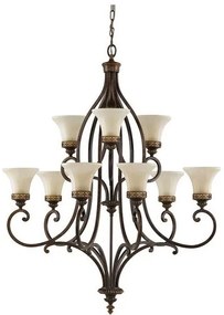 Πολυέλαιος Κρεμαστό Φωτιστικό 9xE27 Καφέ Drawing Room FE-DRAWING-ROOM9 Elstead Lighting-FE-DRAWING-ROOM9-Καφέ FE-DRAWING-ROOM9