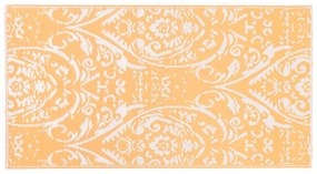 vidaXL χαλί εξωτερικού χώρου ARAKIL πορτοκαλί και λευκό 80x150 cm PP