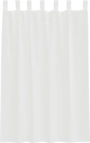 vidaXL Κουρτίνες Voile με βρόχους 2 τεμάχια Λευκό 140x175 cm