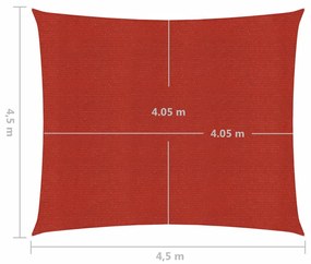 ΠΑΝΙ ΣΚΙΑΣΗΣ ΚΟΚΚΙΝΟ 4,5 X 4,5 Μ. ΑΠΟ HDPE 160 ΓΡ./Μ² 311607