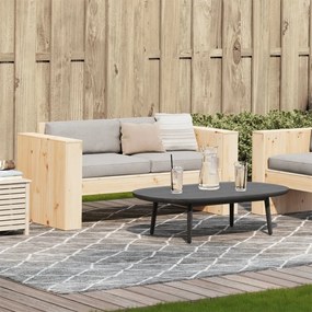 vidaXL Καναπές Κήπου Διθέσιος 134x60x62 εκ. από Μασίφ Ξύλο Πεύκου