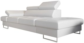 Καναπές Gelito Διθέσιος lite LTHR-Leuko-Δεξιά