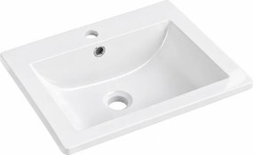 Mexen Lora εντοιχισμένος νιπτήρας 53 x 46 cm, λευκός - 25365300