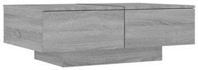 Τραπεζάκι Σαλονιού Γκρι Sonoma 90x60x31 εκ. Επεξεργασμένο Ξύλο - Γκρι