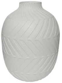 MarHome FIBERGLASS ΒΑΖΟ ΛΕΥΚΟ ΜΑΤ / ΑΝΑΓΛΥΦΟ ΜΟΤΙΒΟ - Φ34x45cm 1/ΚΙΒ  06-94712