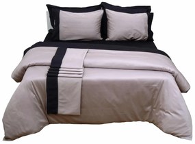 Κουβερτώριο Δύο Όψεων Υπέρδιπλο 220x240 Luxury Bicolour Grey/Black Anna Riska