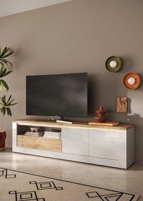 Έπιπλο Τηλεόρασης Ανθρακί Οξειδωμένο 121x43x57
