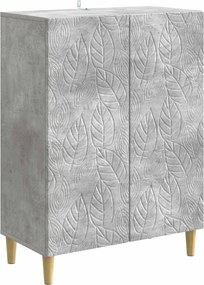 vidaXL Πλαϊνό γραφείο Γκρι Σκυροδέματος 66 x 34,5 x 90 εκ