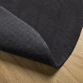 vidaXL Χαλί "HUARTE" Μαύρο 140x200 εκ. Ωοειδές