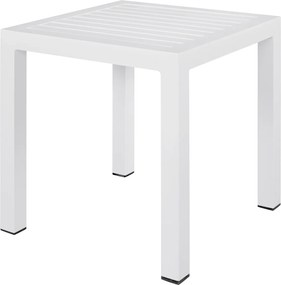 ΤΡΑΠΕΖΙ ΑΛΟΥΜΙΝΙΟΥ QIANA HM5402.01 ΛΕΥΚΟ 45x45x45,5Υ εκ.