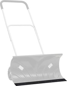 vidaXL Ελαστική Άκρη για Εκχιονιστικό Μαύρο 180x15x1 εκ.