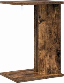vidaXL End Table Καπνιστό Δρύς 35 x 25 x 50 εκ Επεξεργασμένο Ξύλο