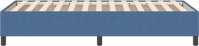 vidaXL Κρεβάτι πλατφόρμα Μπλε 90 x 190 cm ύφασμα