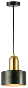 Κρεμαστό Φωτιστικό Οροφής Μάρμαρο Marble H140 Φ15 Viokef 4266101 Πράσινο
