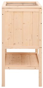 vidaXL Κλουβί Χάμστερ 55 x 40 x 80 εκ. από Μασίφ Ξύλο Ελάτης