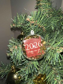 Stewehome Χριστουγεννική μπάλα δέντρου “2026 Happy New Year” χρυσό