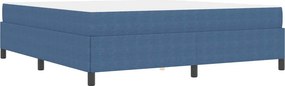 vidaXL Σκελετός Κρεβατιού με στρώμα Μπλε 180 x 200 cm ύφασμα