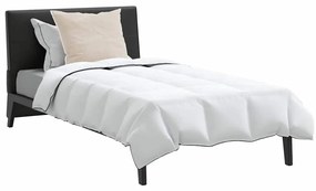 vidaXL Χειμερινό Παπλωματοθήκη με μαξιλάρι 2 pcs Λευκό Φτέρος