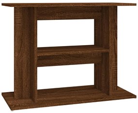 vidaXL Βάση Ενυδρείου Καφέ Δρυς 80x35x60 εκ. από Επεξεργασμένο Ξύλο