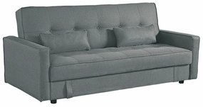 Καναπές κρεβάτι Mesa 387, Αριθμός θέσεων: 3, Αποθηκευτικός χώρος, Γκρι, 89x200x86cm, Πόδια: Πλαστική ύλη | Epipla1.gr