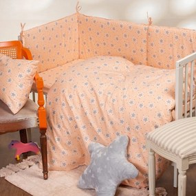 Σεντόνι Βρεφικό Mini Stars Rose Melinen Crib 85x110cm 100% Βαμβάκι