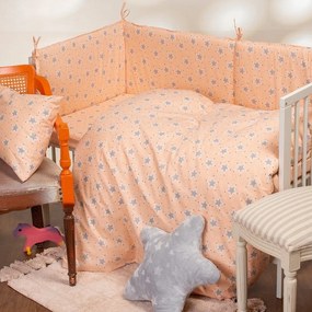 Σεντόνι Βρεφικό Mini Stars Rose Melinen Crib 85x110cm 100% Cotton