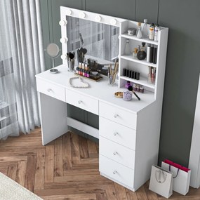Τουαλέτα Μακιγιάζ Λευκό BRUFLER 110x40x141.8