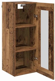 vidaXL Επιτοίχιο ντουλάπι Παλιό Ξύλο 34,5 x 34 x 90 εκ.