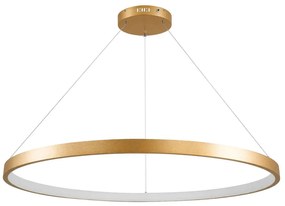 Φωτιστικό Οροφής Nemesis 61166 Led 75W Φ100cm Gold Matt GloboStar Μέταλλο