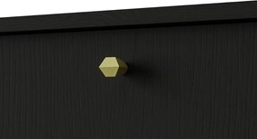 Μπουφές Siera 1F 3S-Μαύρο