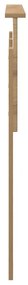 vidaXL Κεφαλάρι με κεφαλάρι Artisan Oak 135 cm Επεξεργασμένο ξύλο