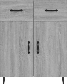 vidaXL Ντουλάπι Γκρι Sonoma 69,5 x 34 x 90 εκ. από Επεξεργασμένο Ξύλο