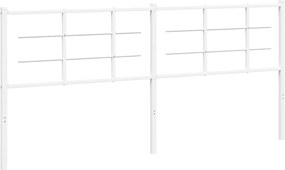 vidaXL Ανταλλακτικό κεφαλάρι Λευκό 200 εκ. Μεταλλικό