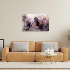 Πίνακας σε καμβά \&quot;Purple Peonies\&quot; Megapap ψηφιακής εκτύπωσης 100x70x3εκ.