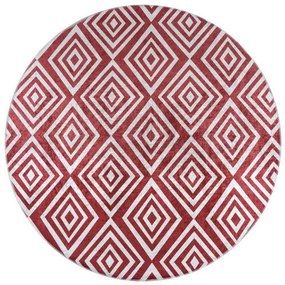 Ροτόντα 140x140 Azelie Art 9762-Red Κόκκινο Beauty Home