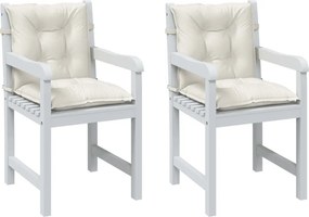 vidaXL Μαξιλάρια Καρέκλας 6 τεμ. Κρεμ 100x50x7εκ. Ύφασμα