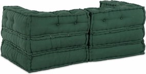 vidaXL Μονάδα Μοντέρνου Καναπέ 2 pcs Πράσινο 140 x 70 x 56 εκ. Ύφασμα
