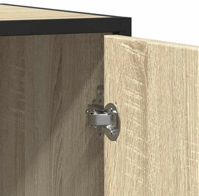 Sideboard Sonoma Oak 94x35x76 cm Κατασκευασμένο ξύλο - Καφέ