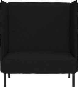 vidaXL Καναπές Υψηλής Πλάτης 101cm Μαύρο ύφασμα