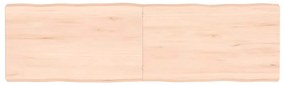 vidaXL Επιφάνεια Τραπεζιού 140x40x(2-6) εκ. Ακατέργ. Μασίφ Ξύλο Δρυός