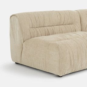 Τριθέσιος αρθρωτός καναπές από flame chenille, SWEETY