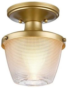 Πλαφονιέρα Φωτιστικό Μπάνιου 1xE27 IP44 Dublin Elstead Lighting-QZ-DUBLIN-SF-PNBR-Ορείχαλκος QZ-DUBLIN-SF-PNBR