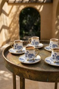 Stewehome Σετ πορσελάνινων φλιτζανιών καφέ για 6 άτομα Πολύχρωμο