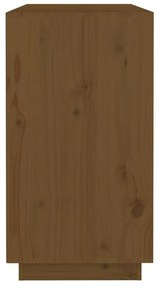 vidaXL Ντουλάπι Καφέ Μελί 100 x 4 x 75 εκ. από Μασίφ Ξύλο Πεύκου