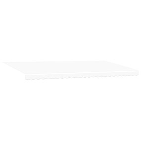 vidaXL Αυτόματη Ανασυρόμενη Τέντα Λευκή 600x350 εκ.