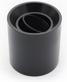Adeleq Σποτ PC Οροφής Στρογγυλό 1xGU10 Φ96x100mm Μαύρο 3-00901