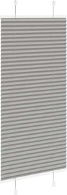 vidaXL Πλισέ περσίδα Ανθρακί 55x100 cm Πλάτος υφάσματος 54,4 cm