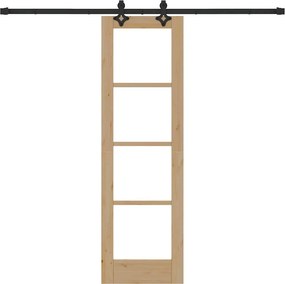 vidaXL Συρόμενη Πόρτα Φυσικό 61 x 198,5 εκ.
