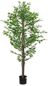 vidaXL Τεχνητό φυτό Φίκος 1260 Κλαδιά Πράσινο 200 εκ.